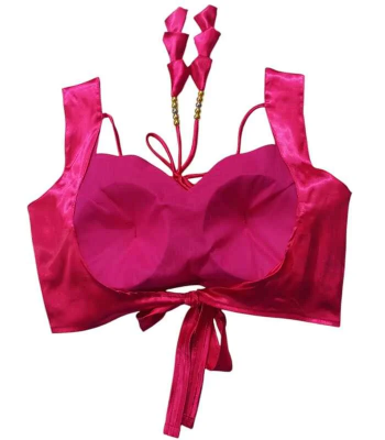 Picture of Hot Pink Color Sleeveless Blouse For Women