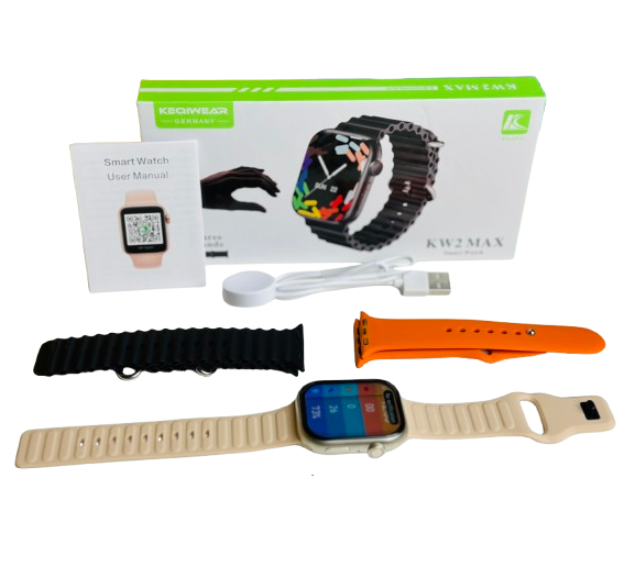 Buy Keqiwear KW2 Max Smartwatch with 3 Bracelets at Best Price In Bangladesh