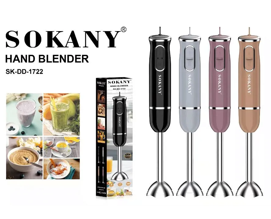 Buy Sokany Immersion stick hand blender 300 Wat 2 Mixing Speed With Stainless Steel Blade Powerful Motor for Smoothies Soup 1722 at Best Price In Bangladesh