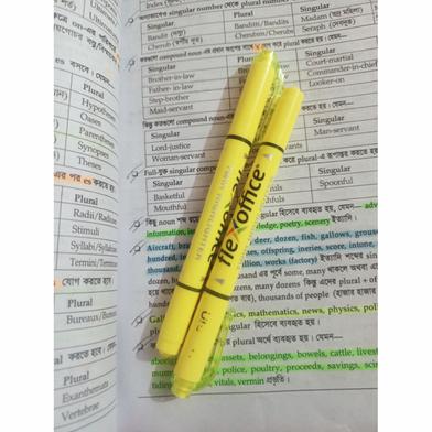 Buy Flexoffice Pen Style Twin Highlighter - Yellow at Best Prices in Bangladesh