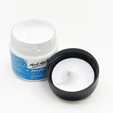 Buy Mont Marte Acrylic Colour Paint Signature 100ml Tub - Titanium White at Best Prices in Bangladesh