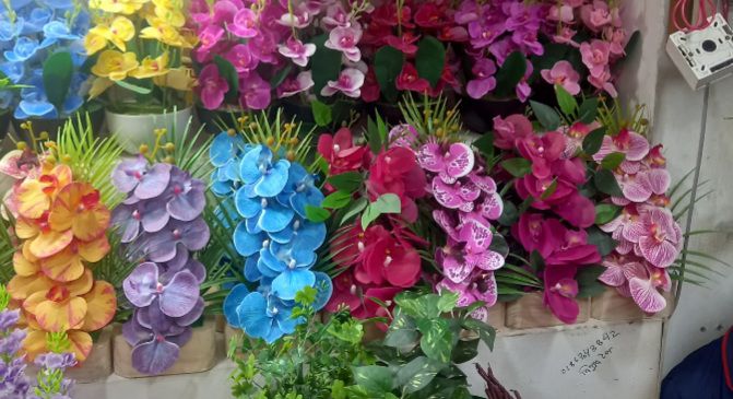 Buy Artifical Flower Orchid With Trendy Vase    at Best Prices in Bangladesh