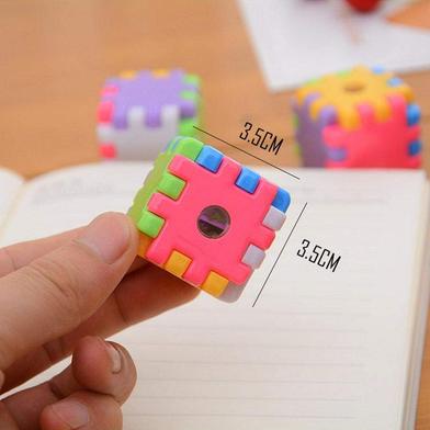 Buy Crackles Cube Shaped Plastic Pencil Sharpener at Best Prices in Bangladesh