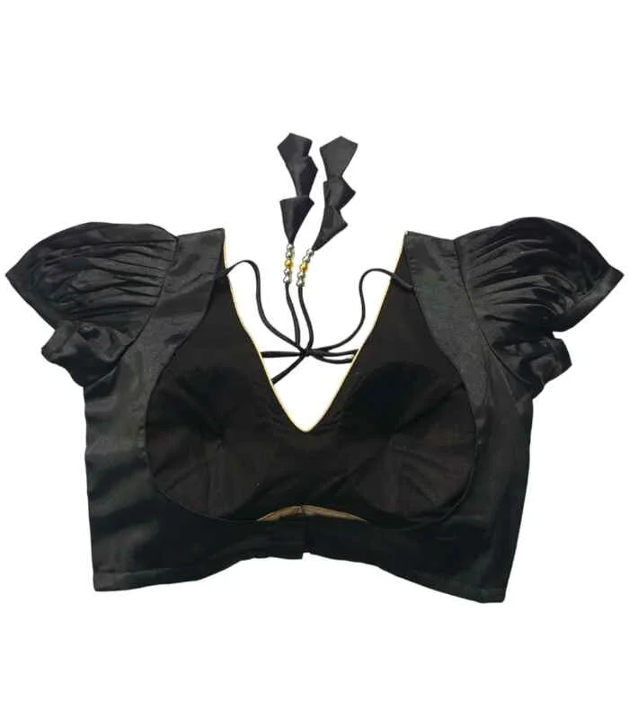 Picture of Black Color Latest Design Blouses for Women