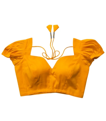 Picture of Yellow Color Elegant Styles Blouse for woman