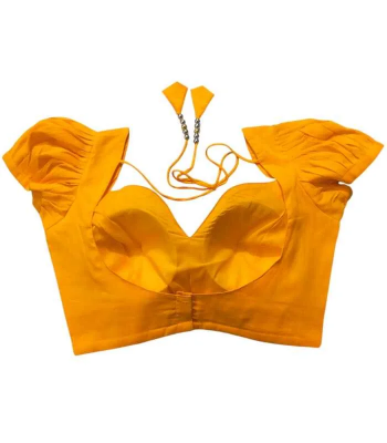 Picture of Yellow Color Elegant Styles Blouse for woman