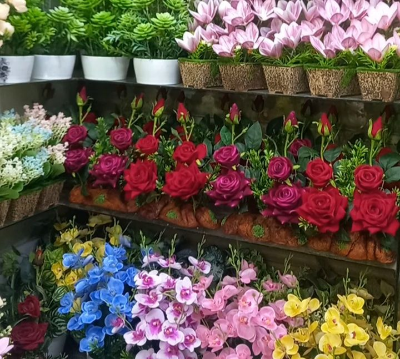 Buy  Artifical Rose Flower With Bonsai Vase.    at Best Prices in Bangladesh