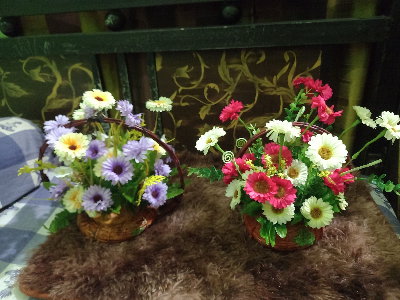 Buy  Artificial flower baskets 1 piece for home decoration  at Best Prices in Bangladesh