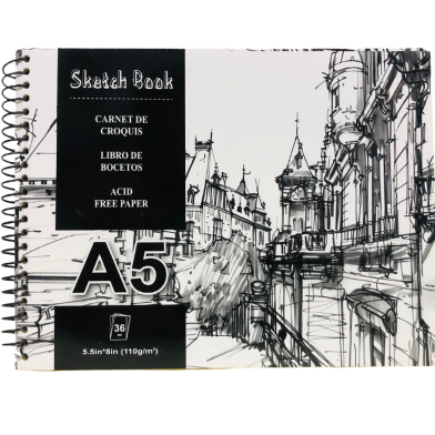 Buy Sketch Pad A5 Size 36 Sheet 110gsm (8inch/5.5inch)  Online in Bangladesh at Best Prices 