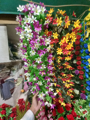 Buy   Artifical Flower Multicolour Jhuri Style Plant Plastic Unique Hanging For Home Decor  at Best Prices in Bangladesh