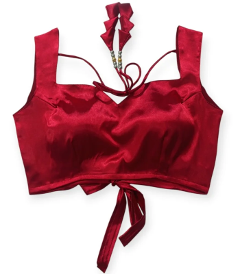 Picture of Maroon Color Sleeveless Blouse For Women