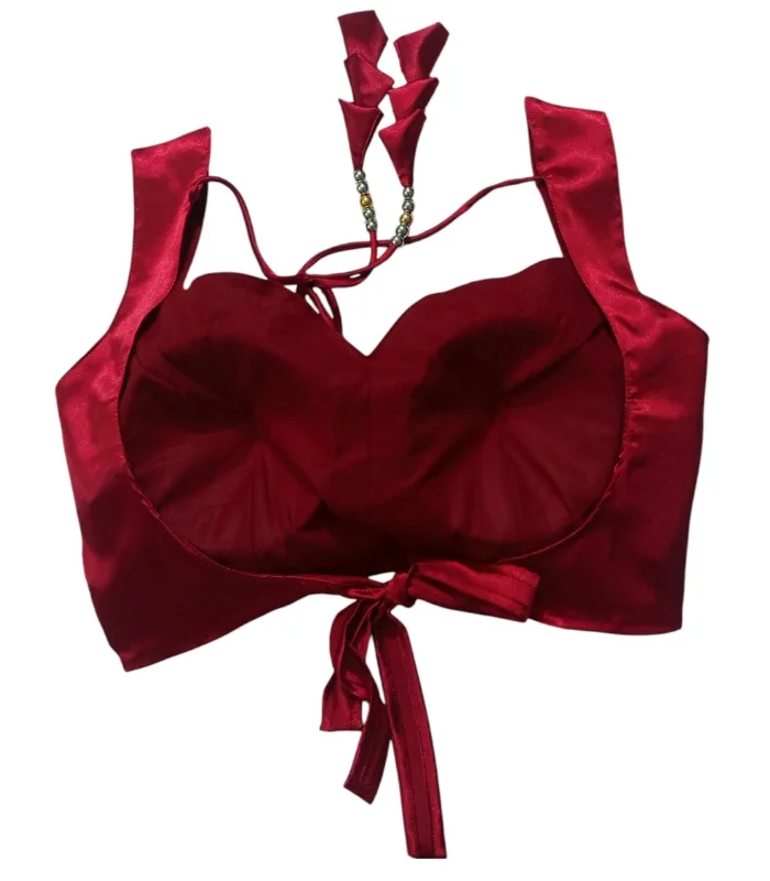 Picture of Maroon Color Sleeveless Blouse For Women