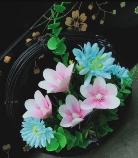 Buy Artificial Flower Ring 1 piece creeper, grass Hanger For wall or room decoration   at Best Prices in Bangladesh