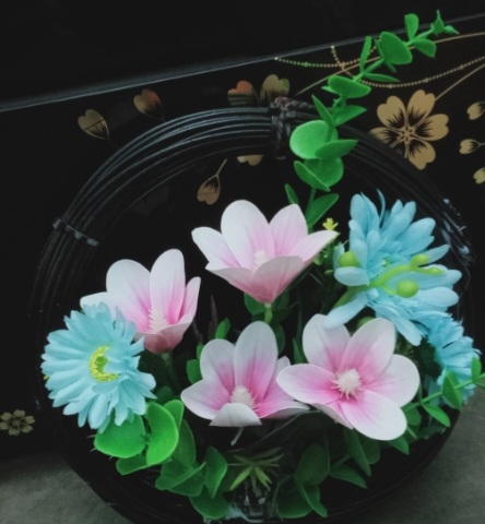 Buy Artificial Flower Ring 1 piece creeper, grass Hanger For wall or room decoration   at Best Prices in Bangladesh