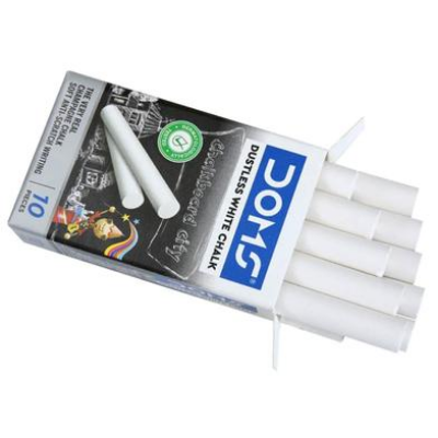 Buy doms-non-toxic-dustless-white-chalk-10-pcs at Best Prices in Bangladesh