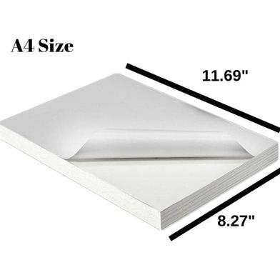 Buy A4 Blank Clear/Transparent Label Sticker For Laser Printer 20 Sheet at Best Prices in Bangladesh