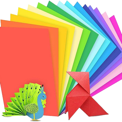 Buy handmade-origami-embossed-multi-thin-scrapbook-100-pieces-a4-color-paper  at Best Prices in Bangladesh