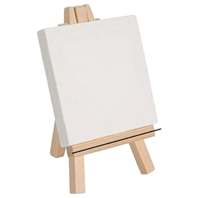 Buy  Eascan Art Mini Display Easel with Canvas Board 10x10 cm Pack Of 1  Online in Bangladesh at Best Prices 