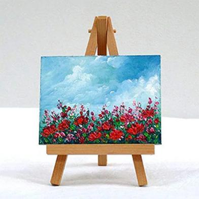Buy  Eascan Art Mini Display Easel with Canvas Board 10x10 cm Pack Of 1  Online in Bangladesh at Best Prices 