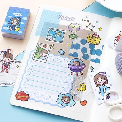 Buy Kawaii Gift DIY Scrapbooking Photo Album Cute Stationery Stickers Bear Rabbit Girl Pattern Memo Sticky Notes at Best Prices in Bangladesh