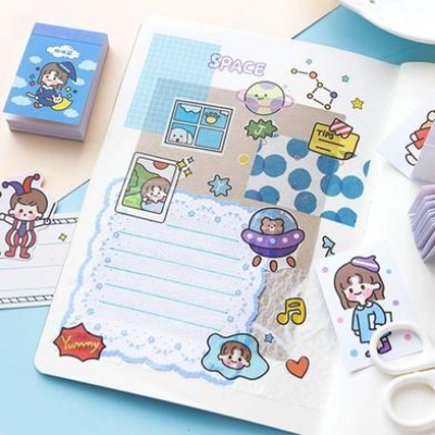 Buy Kawaii Gift DIY Scrapbooking Photo Album Cute Stationery Stickers Bear Rabbit Girl Pattern Memo Sticky Notes at Best Prices in Bangladesh