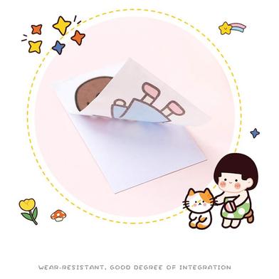 Buy Kawaii Gift DIY Scrapbooking Photo Album Cute Stationery Stickers Bear Rabbit Girl Pattern Memo Sticky Notes at Best Prices in Bangladesh