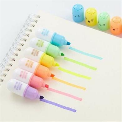 Buy Mini Capsule Highlighters 6 Color at Best Prices in Bangladesh