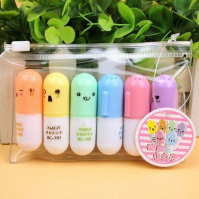 Buy Mini Capsule Highlighters 6 Color at Best Prices in Bangladesh
