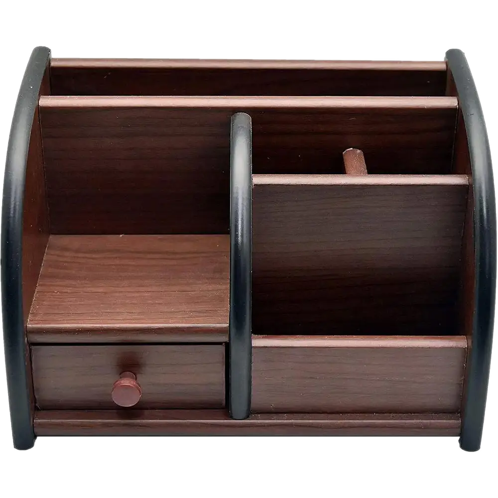 Buy wooden-desk-organizer-with-pen-pencil-business-card-and-mobile-holder at Best Prices in Bangladesh
