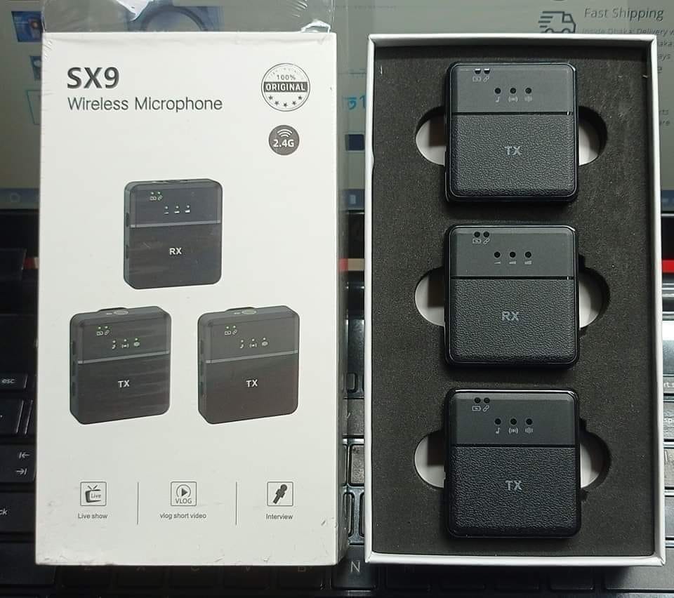 Picture of SX9 Dual Wireless Microphone For Type C-black