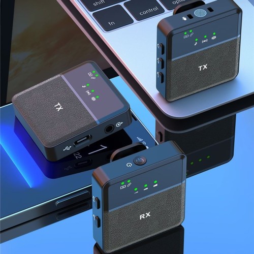 Picture of SX9 Dual Wireless Microphone For Type C-black