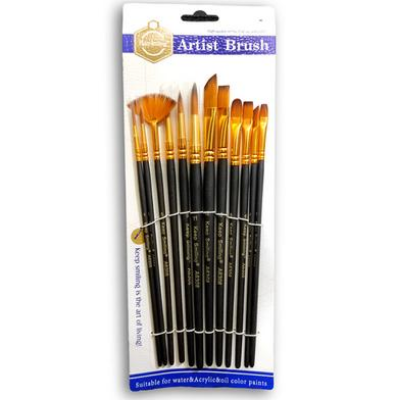 Buy 12 Pcs Paint Brush Set and 1 Pieces Artist Color Palette at Best Prices in Bangladesh