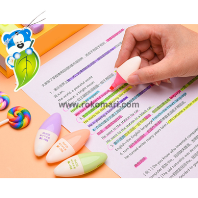 Buy 6Pcs/set Colored Markers Highlighters Vitamin Pill Highlighter Pen Stationery Color Pen Stationery Office School Supplies Best Prices in Bangladesh