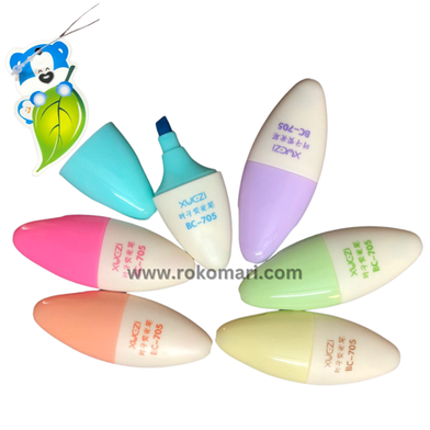 Buy 6Pcs/set Colored Markers Highlighters Vitamin Pill Highlighter Pen Stationery Color Pen Stationery Office School Supplies Best Prices in Bangladesh