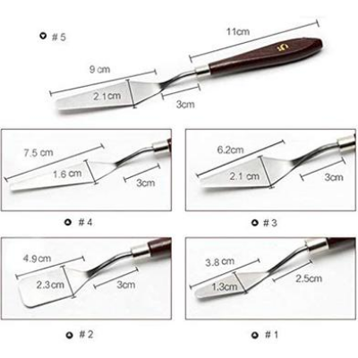 Buy  Painting Knife and Spatula Set- 5 pcs Palette Knife Set for Mixing Paints, Thick Paint Applications and More  at Best Prices in Bangladesh