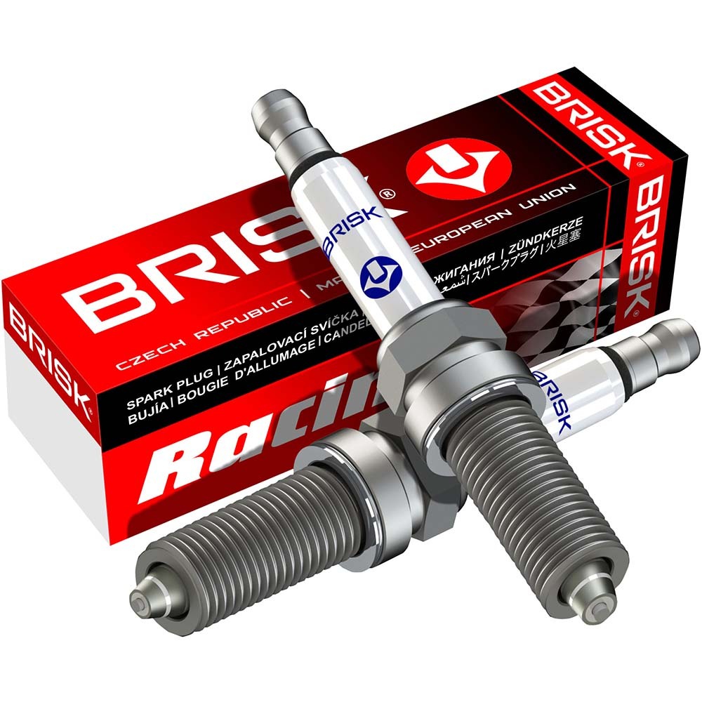 BRISK AR12ZS Multispark Premium Spark Plug for High End Motorcycle Long Thread 19 X 16 mm 1 Piece (Made in Czech Republic)