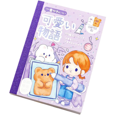 Buy Kawaii Cute Rabbit Sticky Scrapbooking Journal Girls Decorative Label Sticker Book( b) Online in Bangladesh at Best Prices 