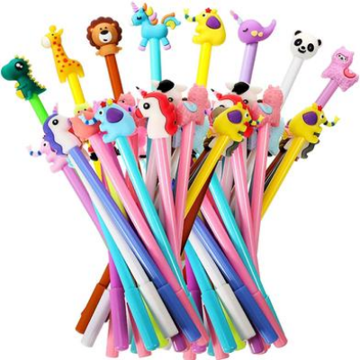 Buy Cute Cartoon Gel Ink Pens Cartoon Unicorn Mermind Panda Fruits Pens 0.5 mm at Best Prices in Bangladesh