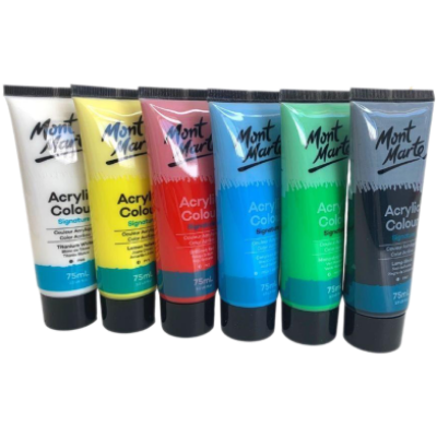 Buy  Mont Marte Signature Paint Set - Acrylic Paint 6pc x 75ml Tubes  Online in Bangladesh at Best Prices 