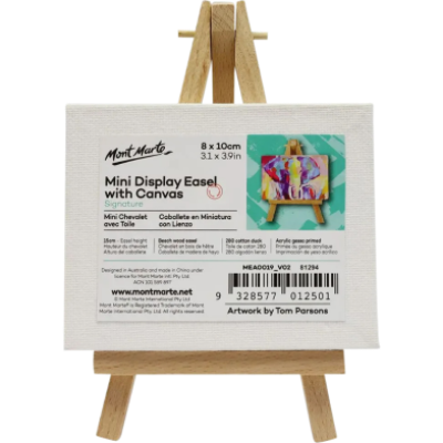Buy Mont Marte Mini Display Easel With Canvas - 8x10cm 1pc  Online in Bangladesh at Best Prices 