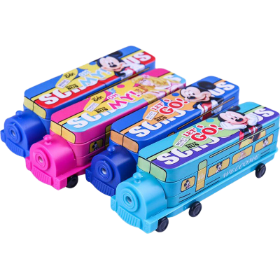 Buy childrens-multifunctional-bustrain-metal-pencil-box  at Best Prices in Bangladesh