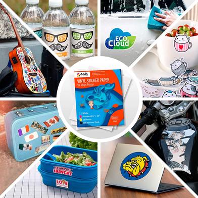 Buy Premium Quality White Glossy Self Adhesive Sticker Paper- 50 Pcs  at Best Prices in Bangladesh