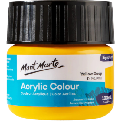 Buy Mont Marte MSCH1053 Acrylic Colour Paint 100ml - Yellow Deep  Online in Bangladesh at Best Prices 
