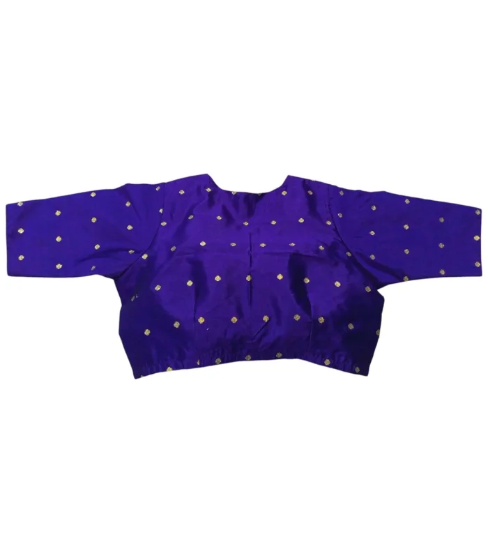 Picture of Purple color V Collar Blouse For Women