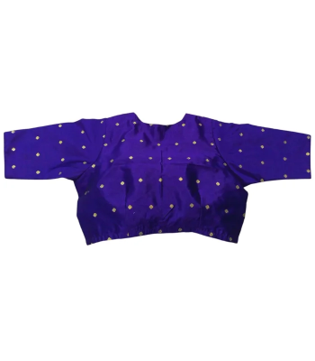 Picture of Purple color V Collar Blouse For Women