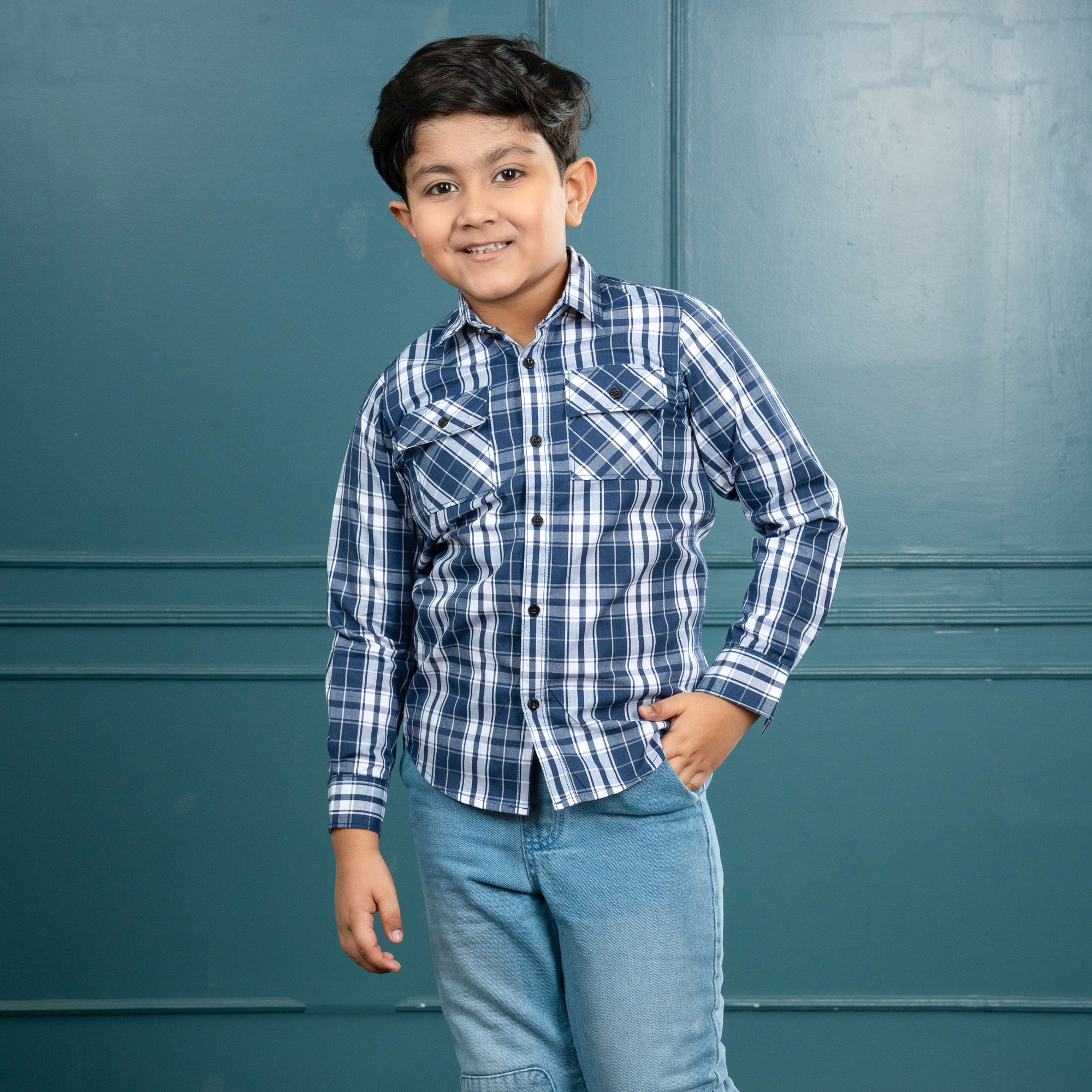 Buy Boys Long Sleeve Check Shirt at Best Prices in Bangladesh