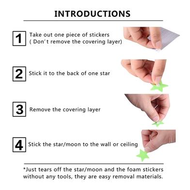 Buy  Stickonn Plastic Fluorescent Glow In The Wall Sticker (3.8x3.8 cm) Green at Best Prices in Bangladesh