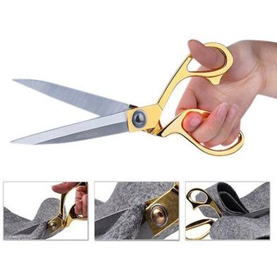 Picture of Stainless Steel Sharp Tailor Scissors for Clothing Dressmaking Shears Fabric Craft Cutting Adjustable Kitchen Scissors, Gold (9.5)