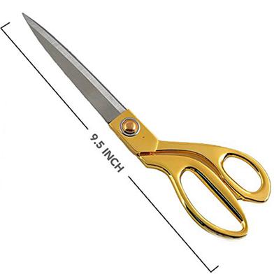Picture of Stainless Steel Sharp Tailor Scissors for Clothing Dressmaking Shears Fabric Craft Cutting Adjustable Kitchen Scissors, Gold (9.5)