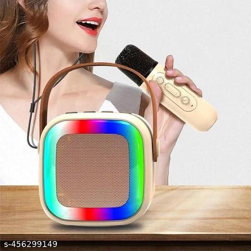 Picture of K12 Karaoke Machine Portable Bluetooth 5.3 PA Speaker With 1 Wireless Microphones Home Family Singing Children's Gifts